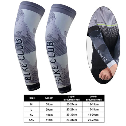2 Pcs Bike Cycling Arm Sleeves Sport Sun UV Protective Sleeves Cuff Basketball Arm Warmer Manguitos Ciclismo Brazo Hombre