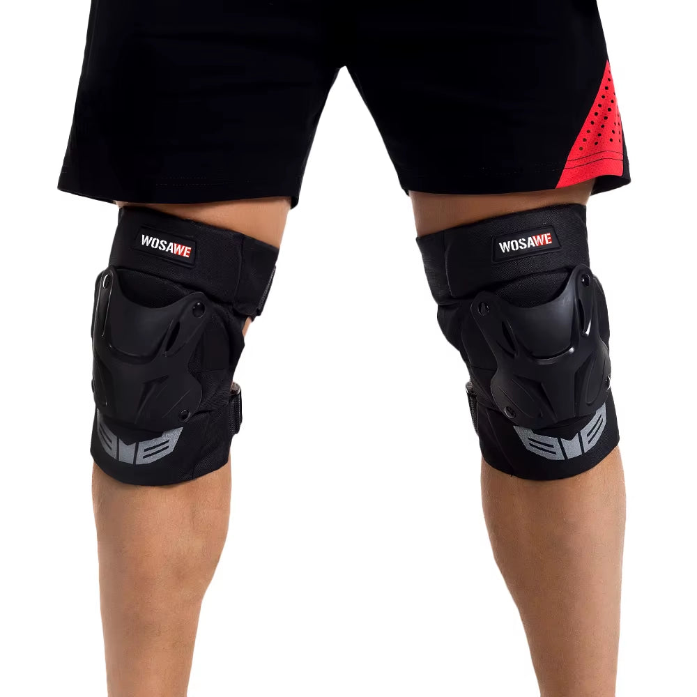 Adjustable Knee Protector Motorcycle Motocross Tactical Sport Riding Cycling Skating Ski Knee Pads Kneepad Brace Support