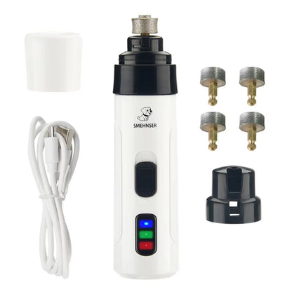 Electric Rechargeable Dog Nail Grinders Dog Cat Paws Nail Grooming Trimmer Tools USB Charging Pet Nail Clippers