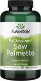 Saw Palmetto Herbal Supplement for Men Prostate Health Hair Supplement Urinary Health 540 Mg 250 Capsules