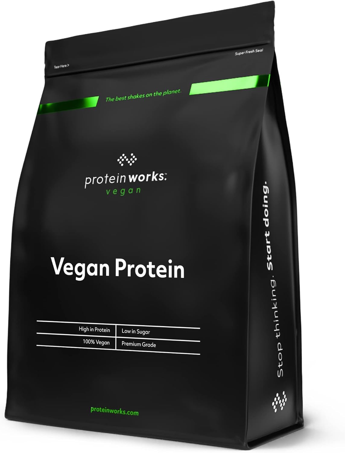 Protein Works - Proteína Vegana - 100% a Base De Plantas - Sin Gluten - Bajo En Grasas - Sin Sabor - 1 Kg