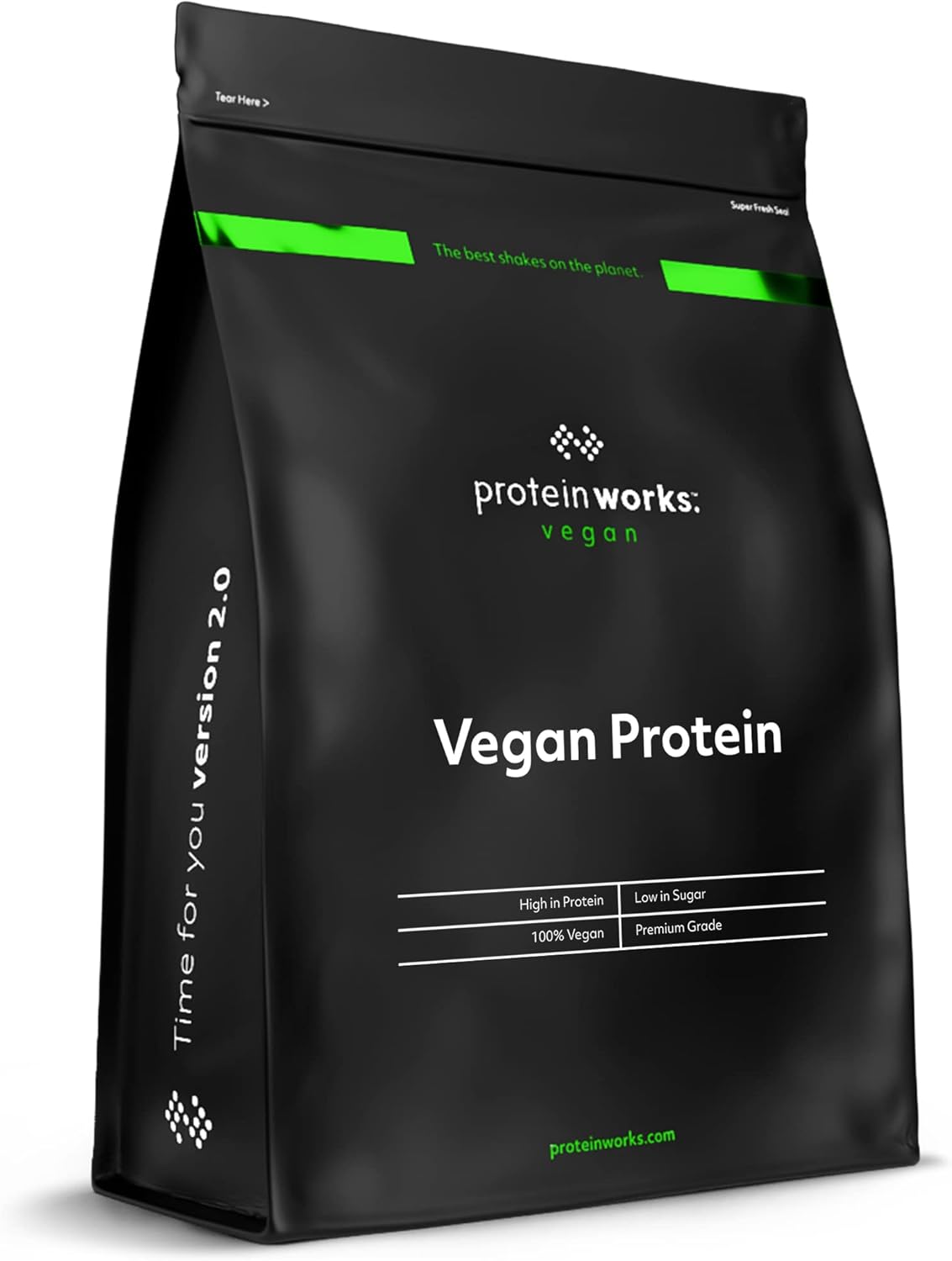 Protein Works - Proteína Vegana - 100% a Base De Plantas - Sin Gluten - Bajo En Grasas - Sin Sabor - 1 Kg
