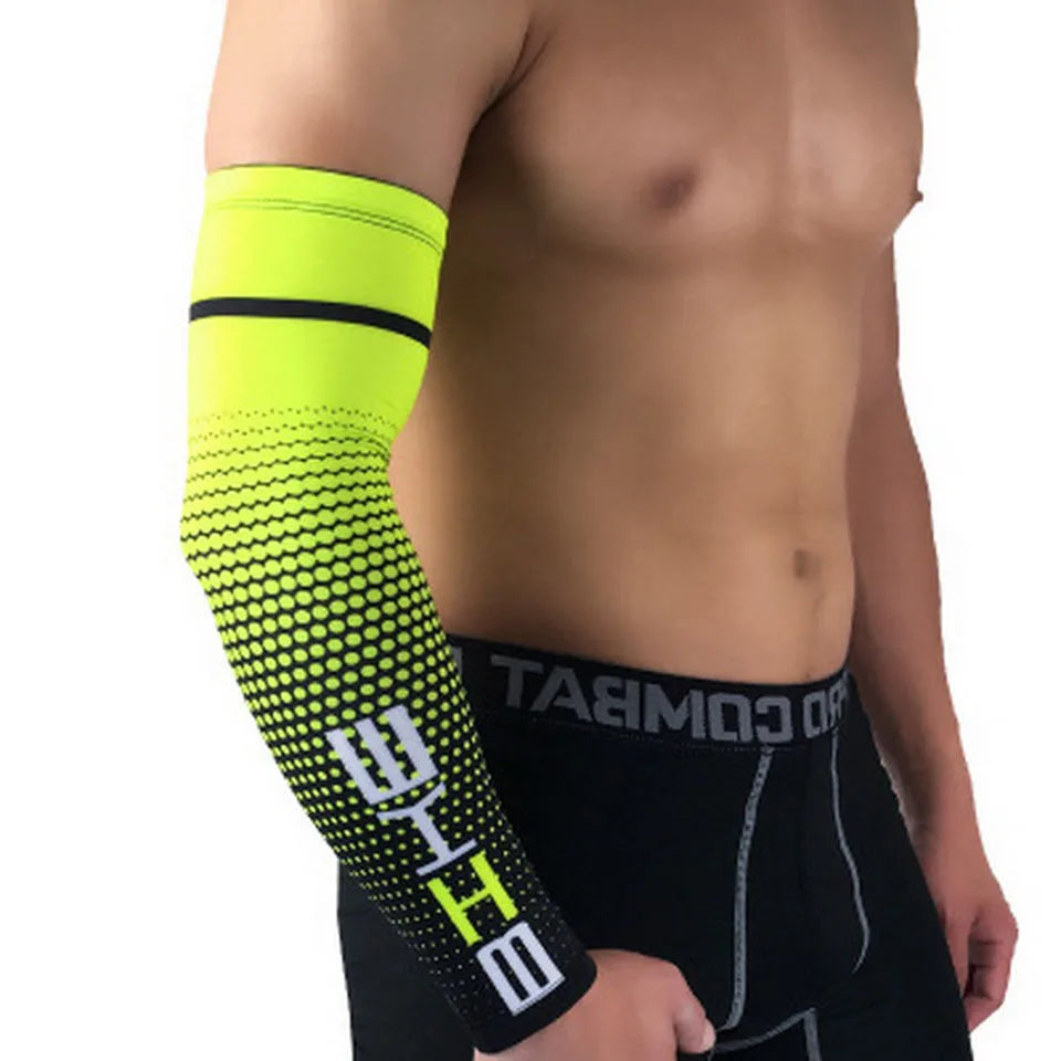 2 Pcs Bike Cycling Arm Sleeves Sport Sun UV Protective Sleeves Cuff Basketball Arm Warmer Manguitos Ciclismo Brazo Hombre