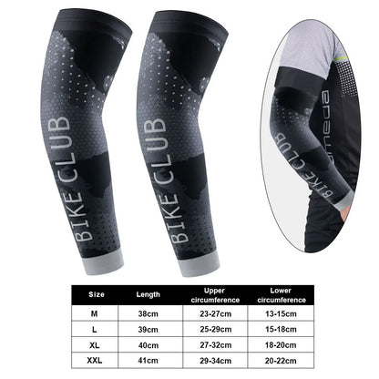 2 Pcs Bike Cycling Arm Sleeves Sport Sun UV Protective Sleeves Cuff Basketball Arm Warmer Manguitos Ciclismo Brazo Hombre