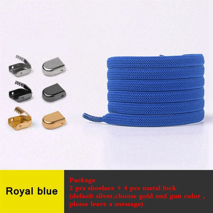 1Pair No Tie Shoe Laces Elastic Shoelaces Outdoor Leisure Sneakers Quick Safety Flat Shoelace Kids and Adult Unisex Lazy Laces