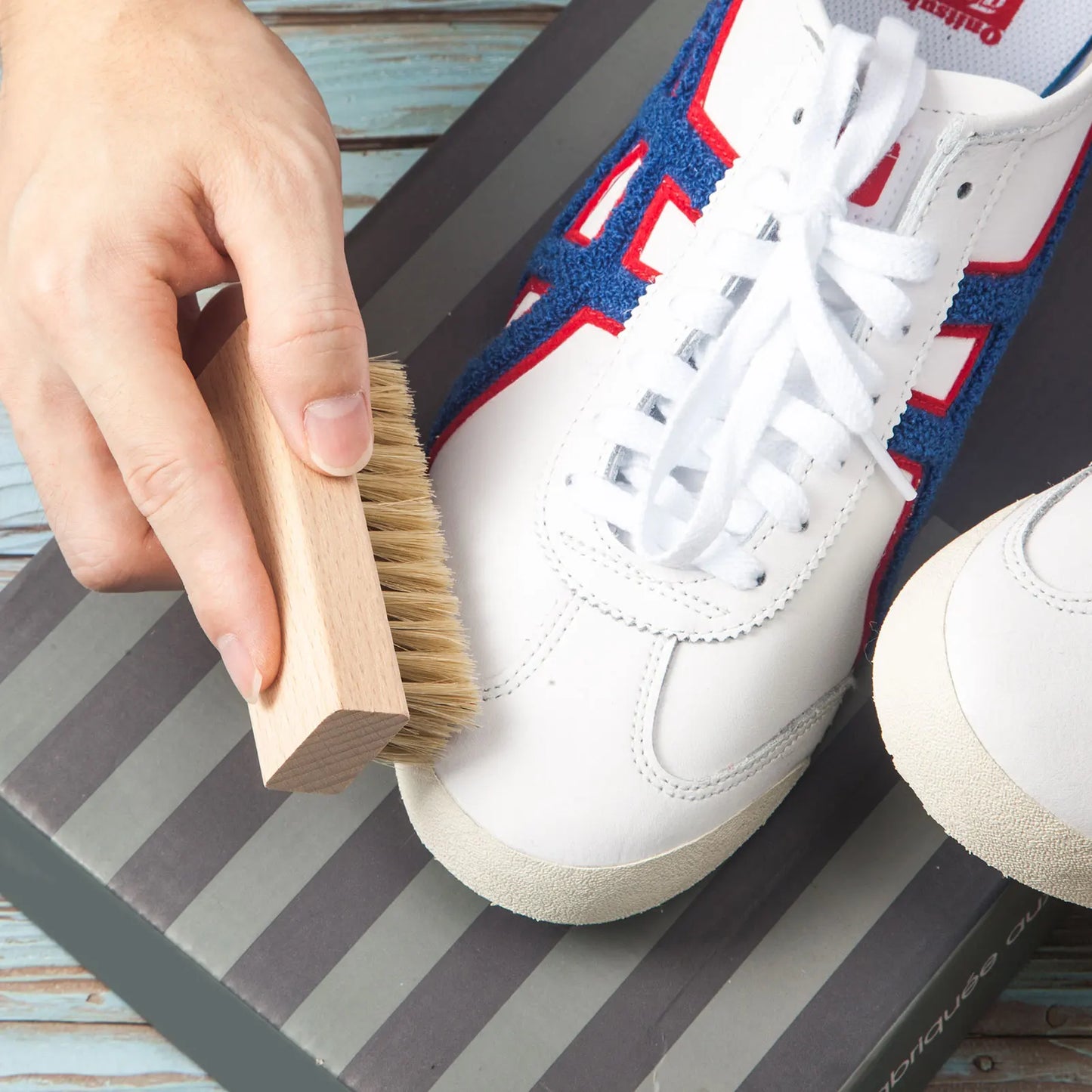 Shoe Cleaning Brush Set, 3 Pieces - Soft Brush, Medium Universal Brush and Hard Brush - Premium Sneaker Brush, Three Different H