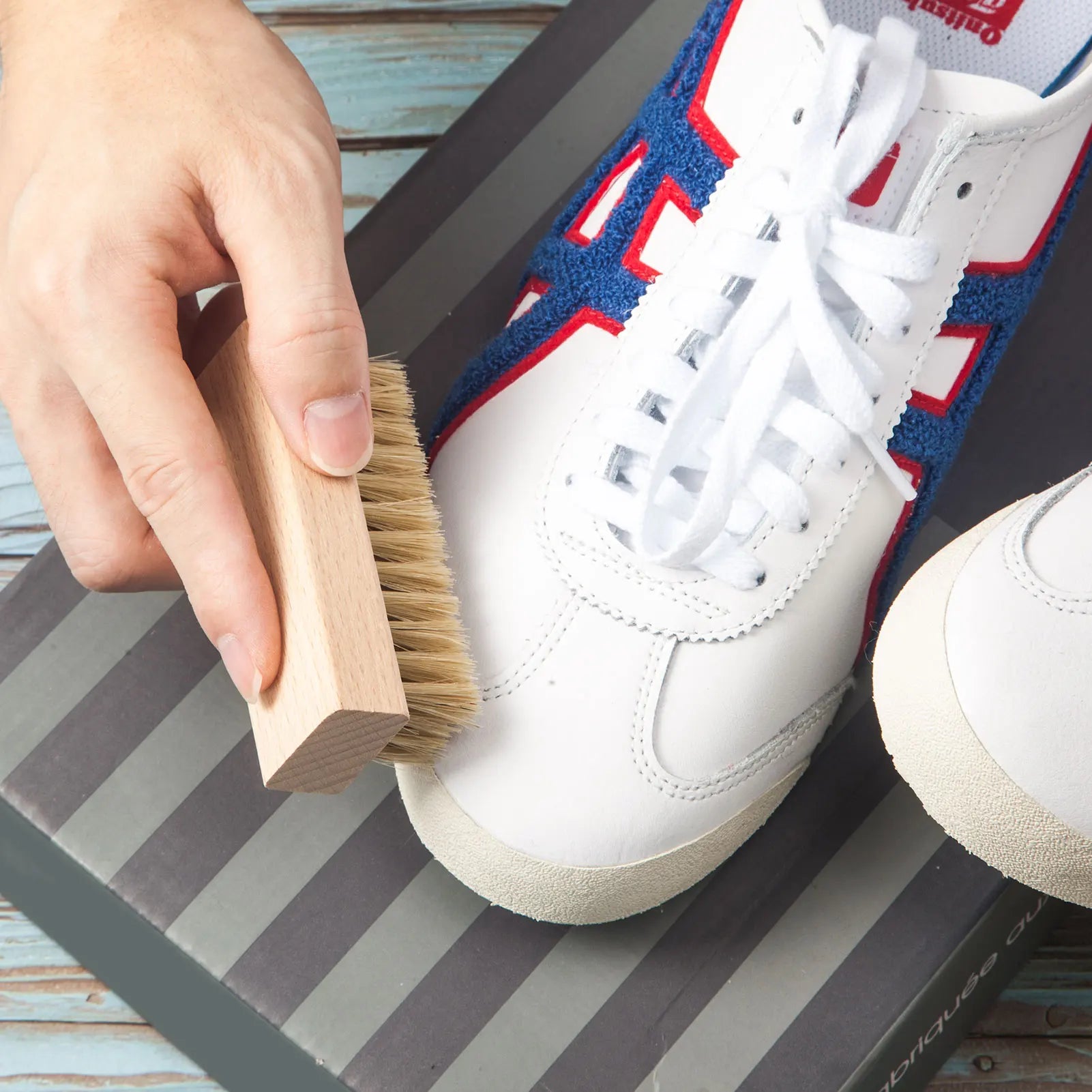 Shoe Cleaning Brush Set, 3 Pieces - Soft Brush, Medium Universal Brush and Hard Brush - Premium Sneaker Brush, Three Different H