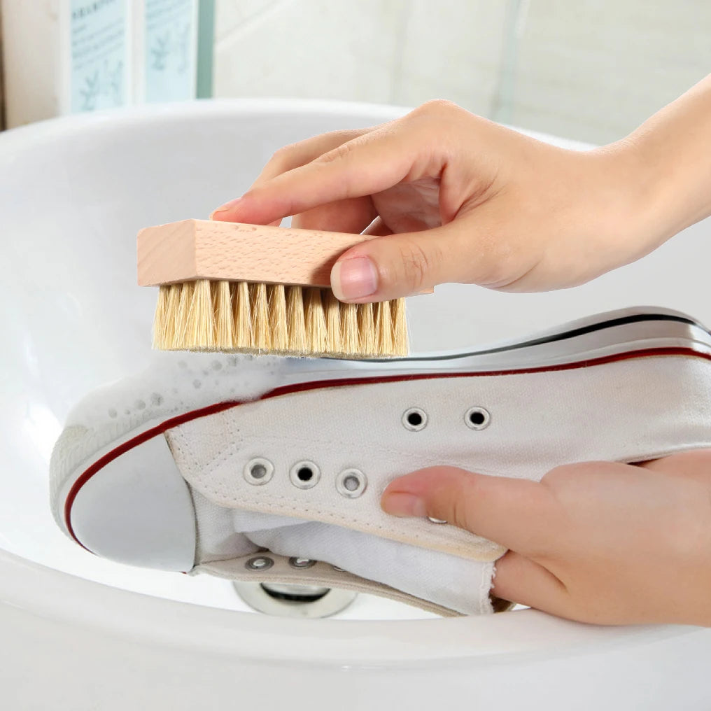 Shoe Cleaning Brush Set, 3 Pieces - Soft Brush, Medium Universal Brush and Hard Brush - Premium Sneaker Brush, Three Different H